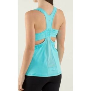Teal Lululemon Sports Bra Tank Size 8